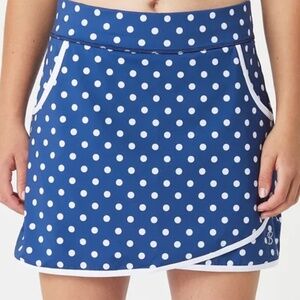 Sofibella Women's UV Skirt - Dots Athletic Skort Tennis Golf Large Pickleball
